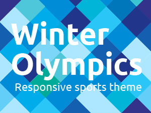 Winter Olympics theme for Wordpress